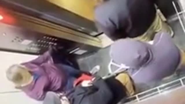 grandpa beats up young man who spit on him