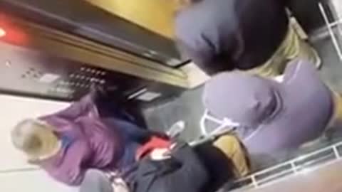 grandpa beats up young man who spit on him