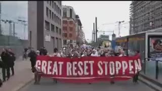 German Marchers Protest The Great Reset