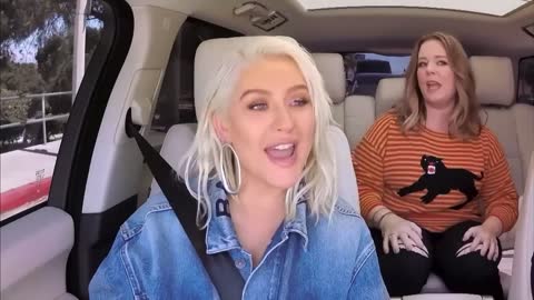 Karaoke carpool with Cristina Aguilera