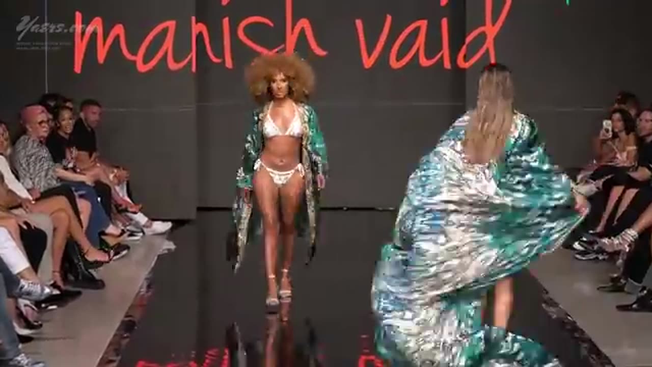 Manish Vaid Resort Wear Swimwear Fashion Show Miami Swim Week Art Hearts Fashion HD #bikini