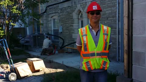 ⚒️ @ Work 2017 Pouring Concrete Slab At The Chinese Embassy In Ottawa 🪖 Canada 🍁