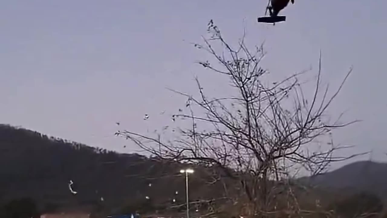 Another video of a volunteer supply zone getting totally ruined by a Blackhawk in western NC