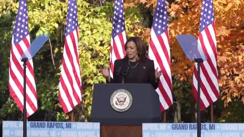 Kamala told Michigan voters that Trump will use the military to go after them.