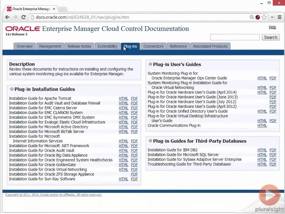 51 Installing Oracle Enterprise Manager Cloud Control 12c Demo 1 Touring the Documentation