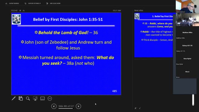 Sunday July 10, 2022 Life of the Messiah 47