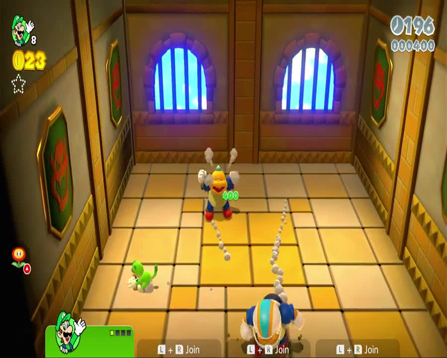 Super Mario 3D World - World 1-A Chargin' Chuck Blockade Gameplay