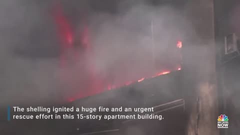 Deadly Russian Bombardment Strikes Kyiv Residential Building