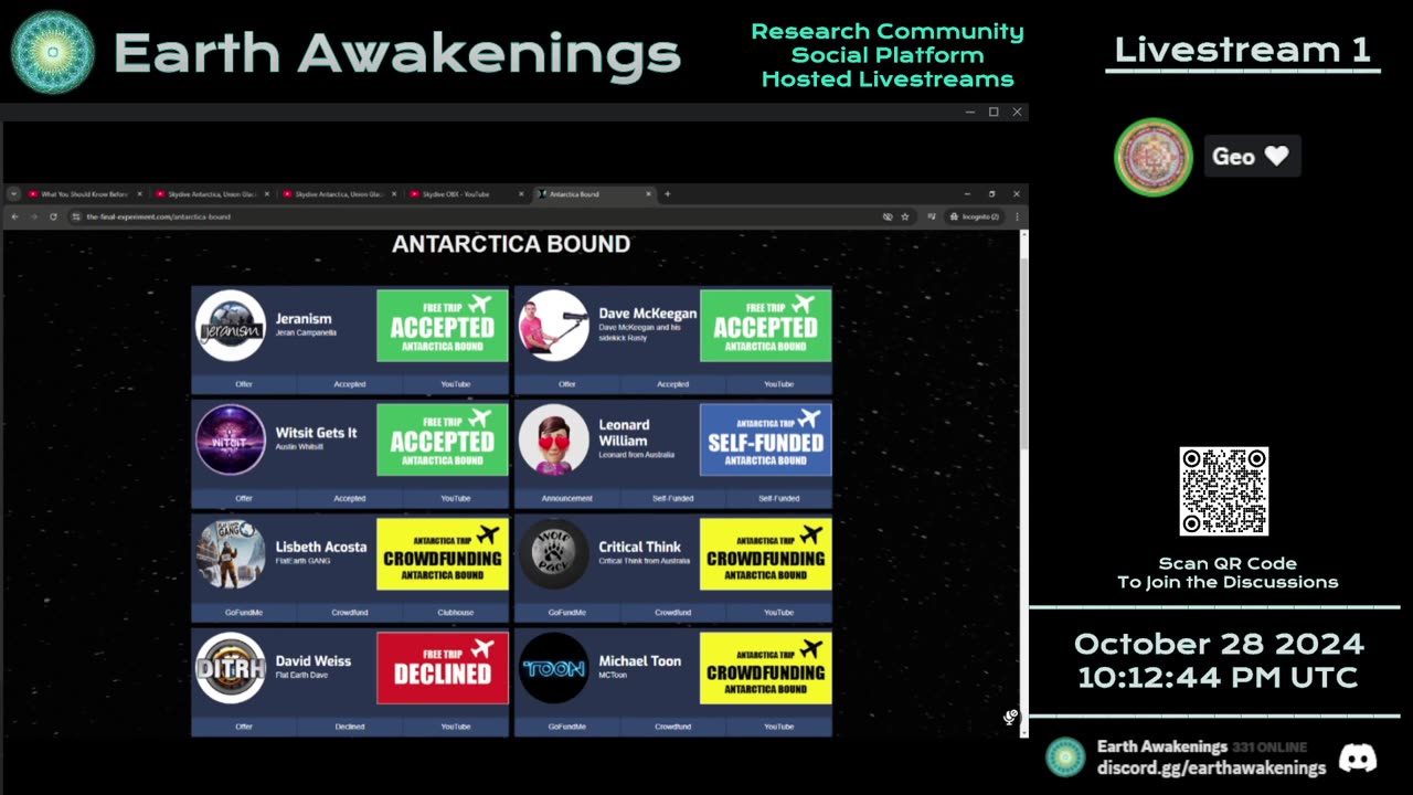 Earth Awakenings - Livestream 1 - #1955