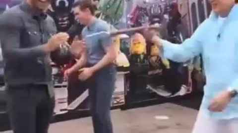 and Jackie Chan has nothing to do with it))a funny video