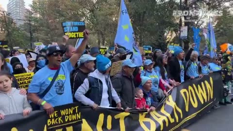 BREAKING: Thousands of immigrants have taken to the streets in Manhattan, NY