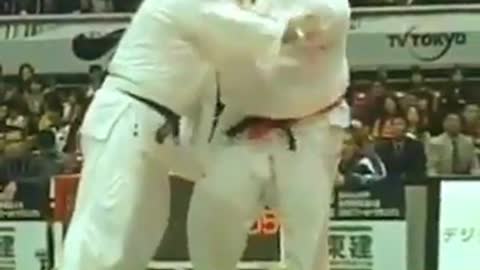 Big man falling