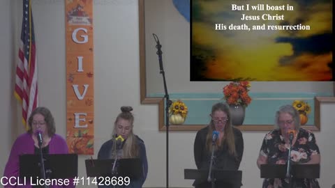 Moose Creek Baptist Church Sing “How Deep The Fathers love for us” During Service 11-20-2022