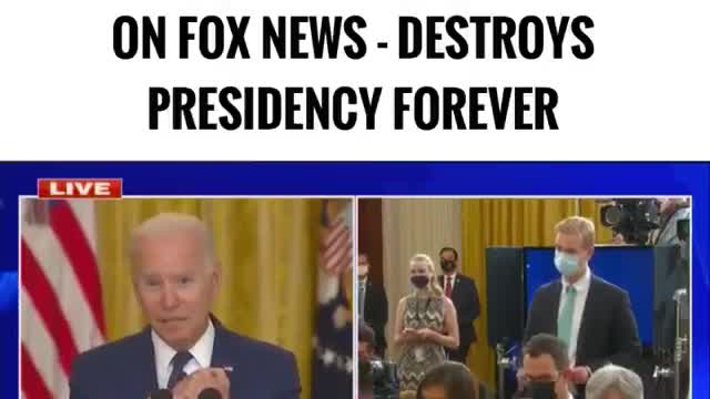 JOE BIDEN THOUGHT IT WAS A GOOD IDEA TO CALL ON FOX NEWS...