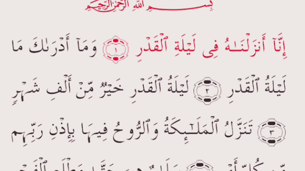 Surah Al Qadar