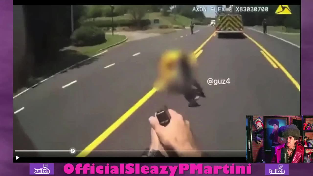 Knife Wielding Zombie Won't Stay Down when Shot by Cops