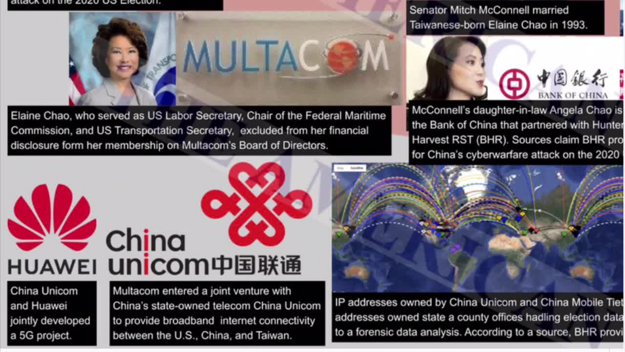 CHINA’S CYBERWARFARE ATTACK ON 2020 US ELECTION TIED TO MITCH MCCONNELL’S CCP-CONNECTED WIFE ELAINE
