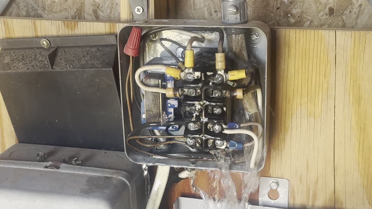 Water Leaks Into Electrical Box