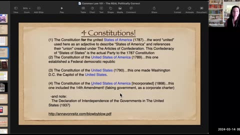 American Common Law 101 March 14 2024