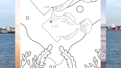 30 Fun and Relaxing Ocean themed Coloring Pages for Kids and Adults