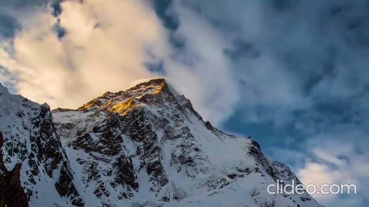 Incredible mountain k2 climbing