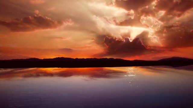 beautiful sun set in