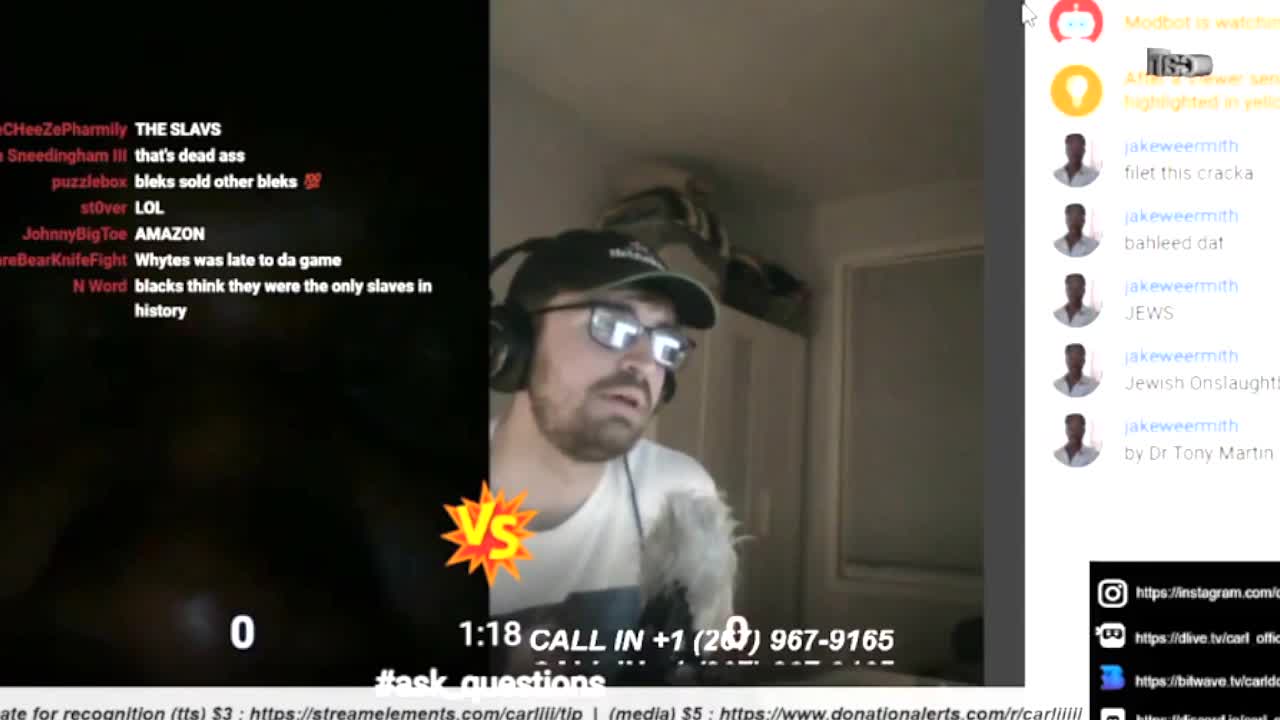 Carl iii Debates a Black Man about Slavery