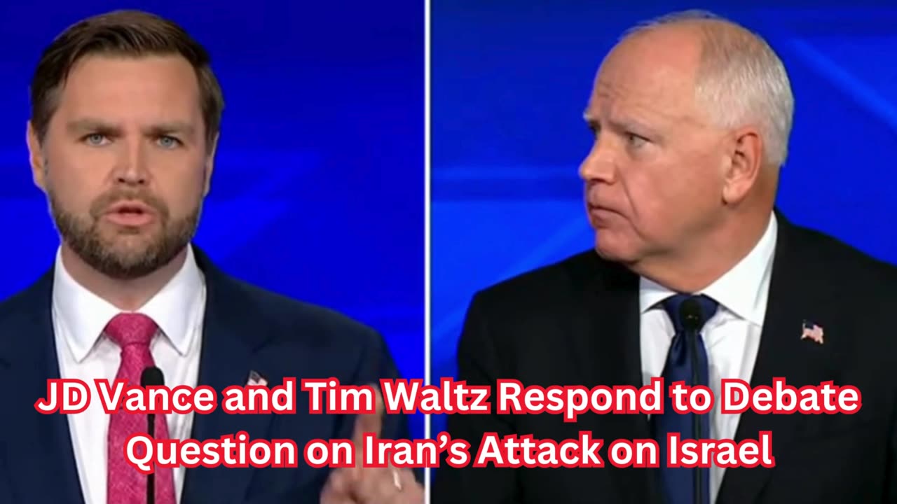 JD Vance and Tim Waltz Respond to Debate Question on Iran’s Attack on Israel