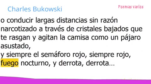 Charles Bukowski - Poemas varios