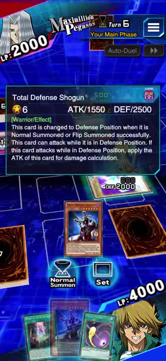 Yu-Gi-Oh! Duel Links - Total Defense Shogun Gameplay (Leo and Luna’s Duel Carnival SR Card Reward)