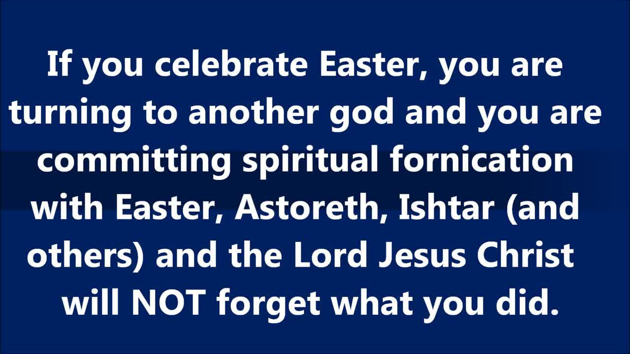 You are a lukewarm Christian if you celebrate Easter
