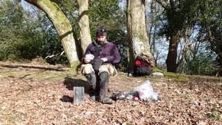 Packing away my cook system on castle hill. Godshill. An ironage fort. New forest. Vlog.