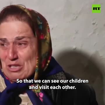 "Please don’t let them leave us”: woman in a basement asks Russia not to withdraw