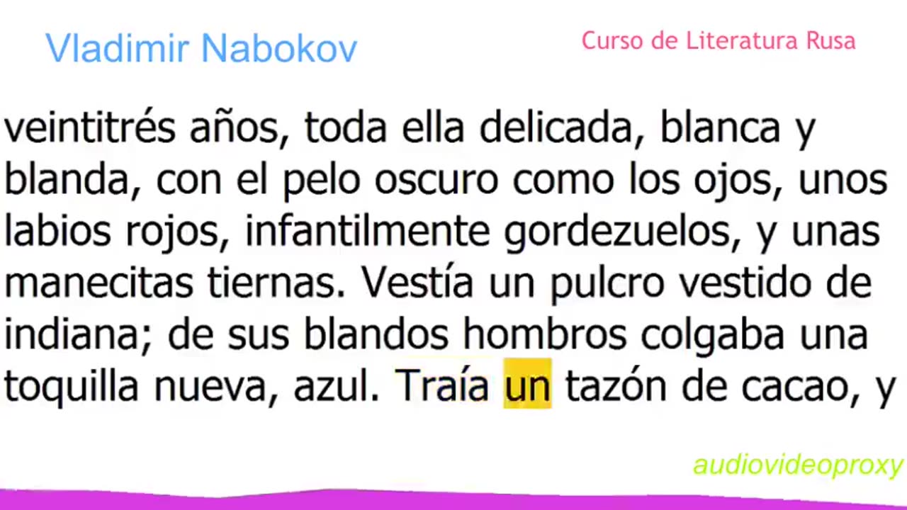 Vladimir Nabokov - Curso de Literatura Rusa 2/4