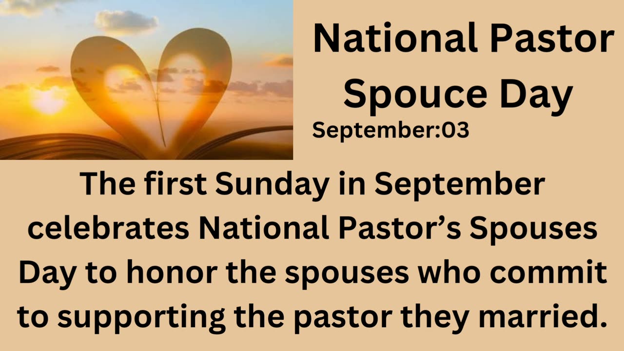 National Pastor Spouce Day