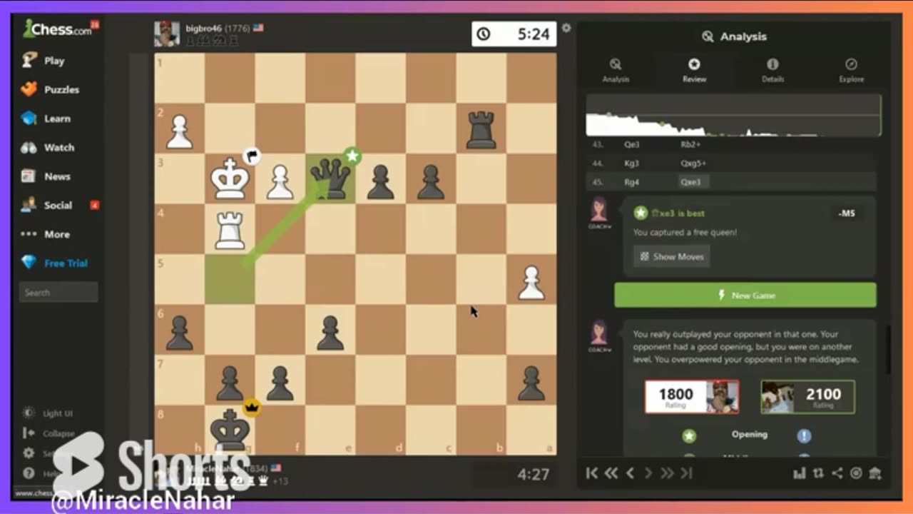 Puzzle rating #chessgrandmaster #chess #chessgame #chesss #chessmaster #advancedpawn #puzzle
