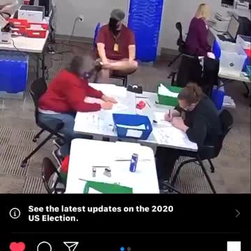 Election 2020 - vote count fraud caught on video