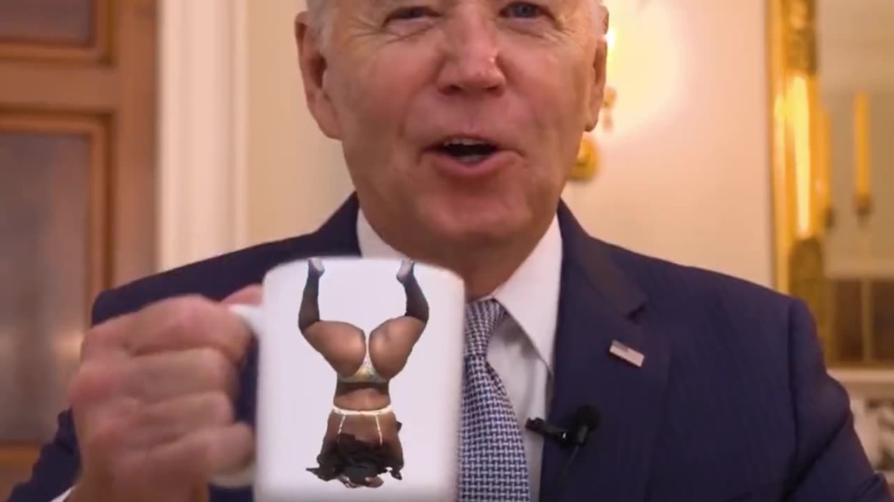 Pedo Biden likes his coffee Dark