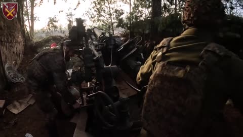 New Footage from a Ukrainian Artillery Group