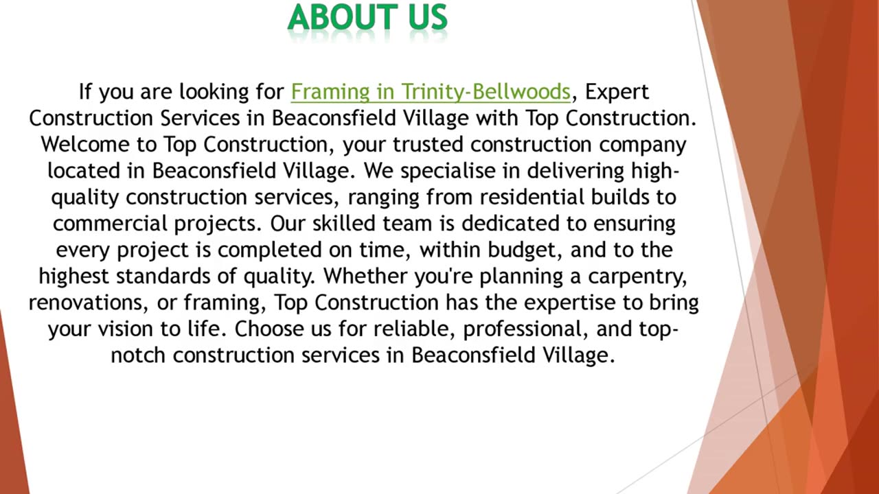 If you are looking for Framing in Trinity-Bellwoods