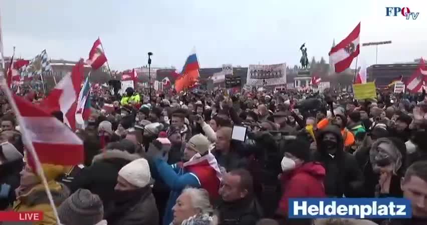 Kickl Demo Österreich Heldenplatz