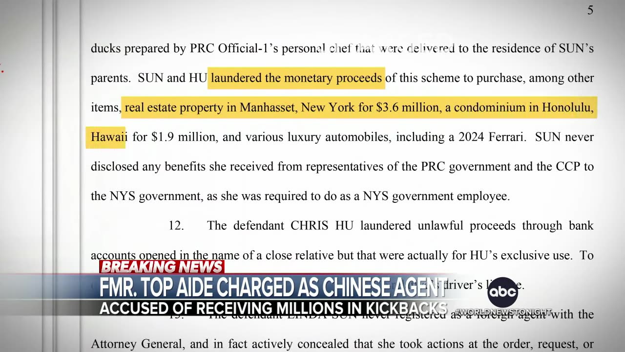 Ex-aide to 2 New York governors arrested for plotting to promote Chinese interests