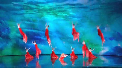 Amazing *koi fish* dance beautifully choreographed.