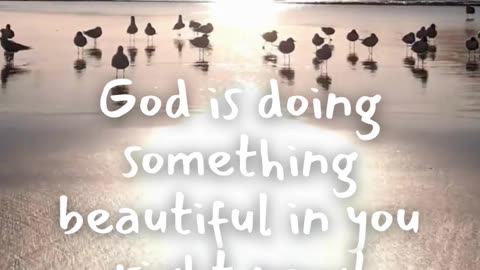 God is working something new in your life today.