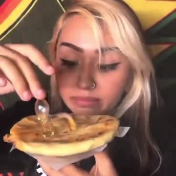 She really smoked a pupusa on 4/20. 😲