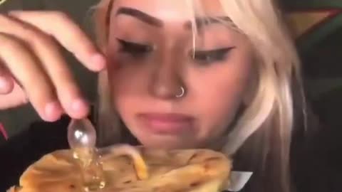 She really smoked a pupusa on 4/20. 😲
