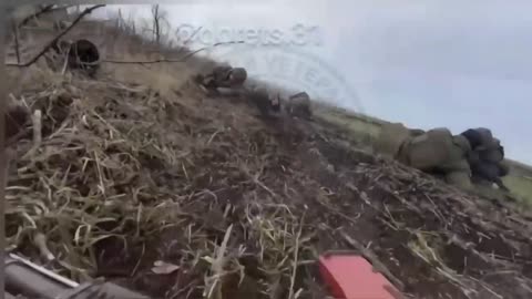 Russian infantry fighting near Svatovo.
