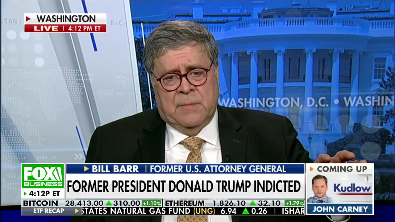 Bill Barr shreds Trump indictment: 'Pathetically weak'