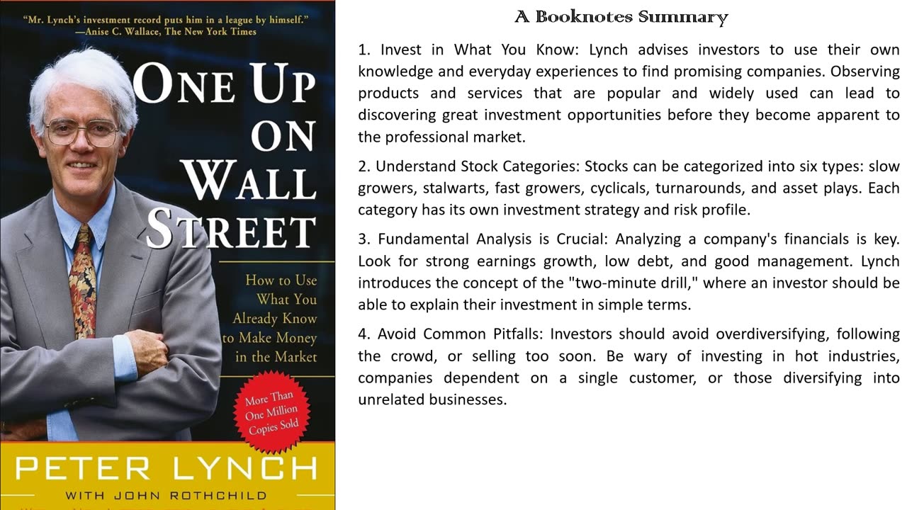 One Up On Wall Street by Peter Lynch