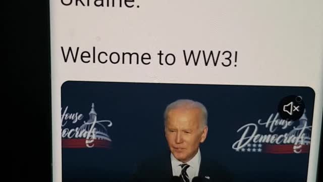 Biden saying its WW3